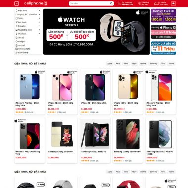 Mẫu theme wordpress bán điện thoại 05 - Cellphone