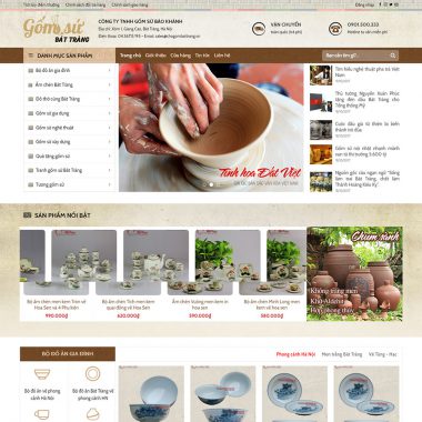 Theme wordpress đồ gốm