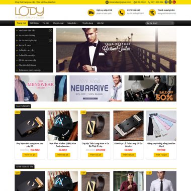 Theme wordpress bán đồ nam