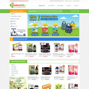 Theme wordpress dược phẩm 02