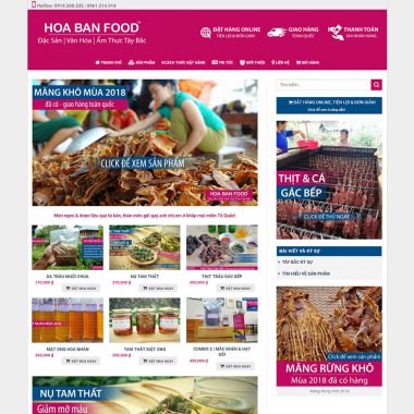 Theme wordpress bán đặc sản