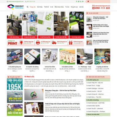 Theme wordpress In Ấn - Mẫu theme wordpress đẹp cho doanh nghiệp