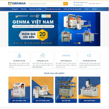 Theme wordpress bán máy cắt