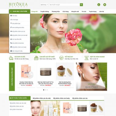 Theme wordpress bán mỹ phẩm đẹp
