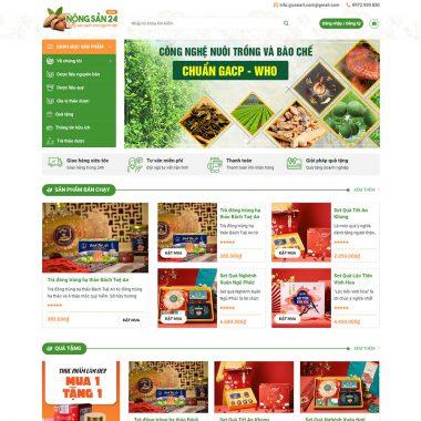 Theme wordpress bán quà tặng cao cấp