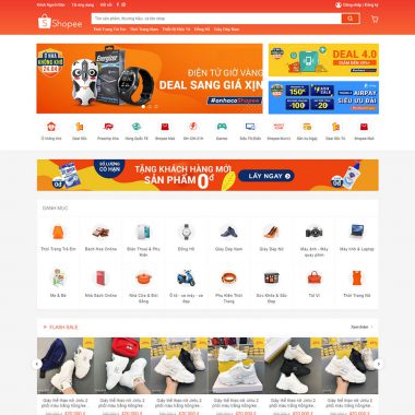 Theme wordpress thương mại điện tử đẹp - giống Shopee