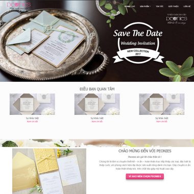 Theme wordpress bán thiệp cưới