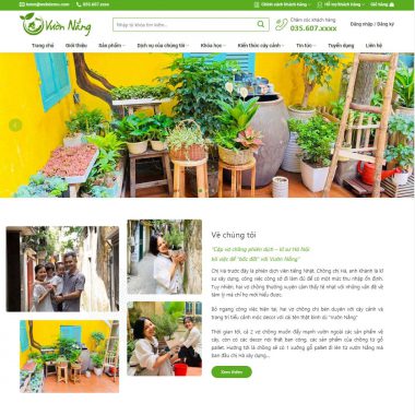 Theme wordpress bán cây xanh 03