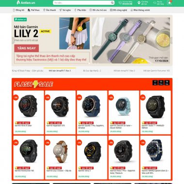 Theme wordpress bán đồng hồ, đồ công nghệ 03