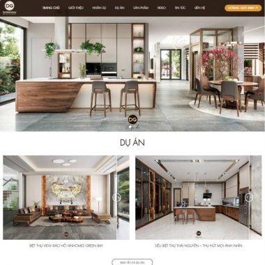 Alternative view of Theme wordpress nội thất đồng gia
