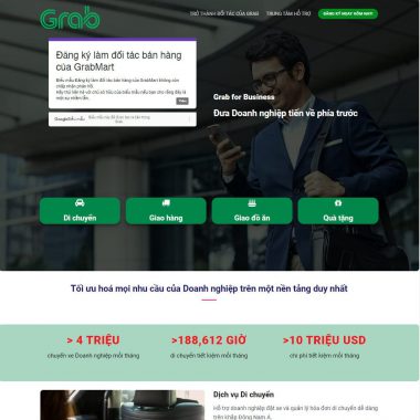Theme wordpress landing page grab