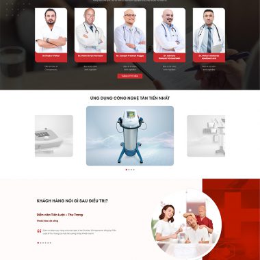 Alternative view of Theme wordpress phòng khám 04