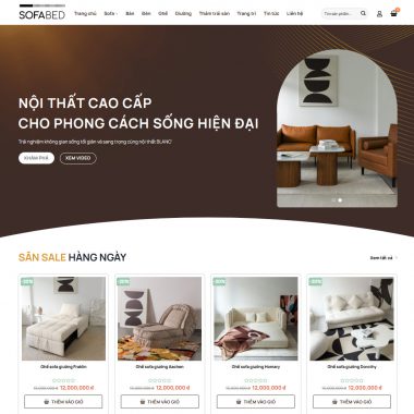Theme wordpress bán sofa bed