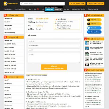 Alternative view of Theme wordpress sim số 02