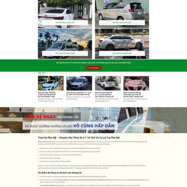 Alternative view of Theme wordpress thuê xe 04